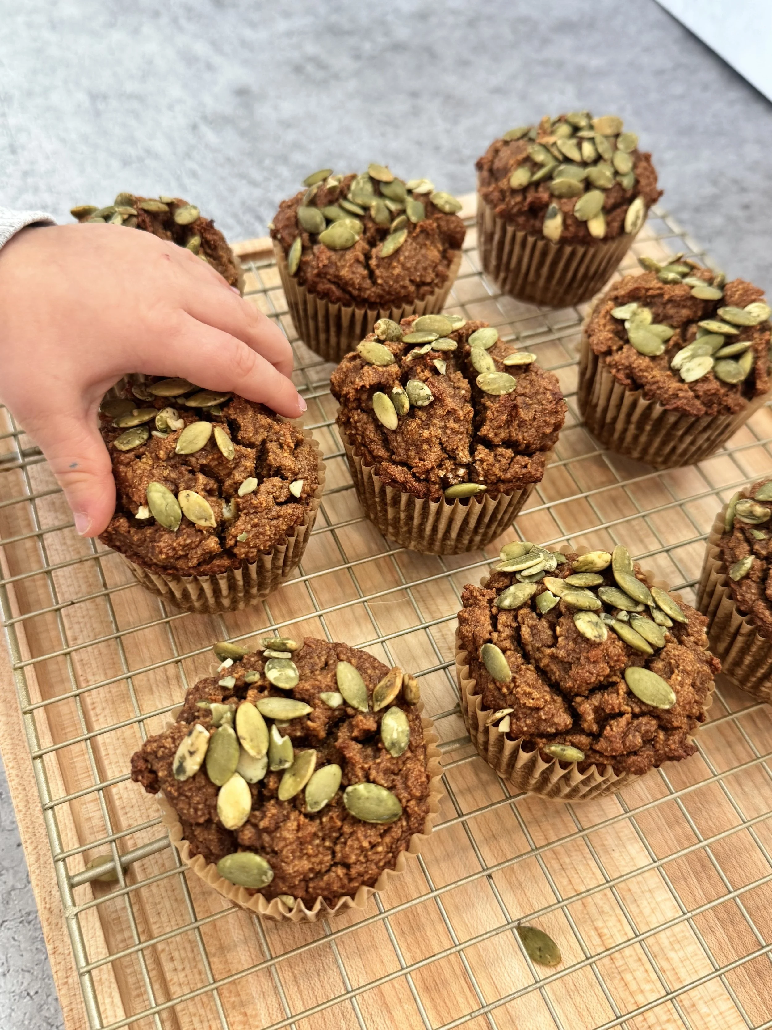 Pumpkin Spiced Muffins (Sweetened with Dates)
