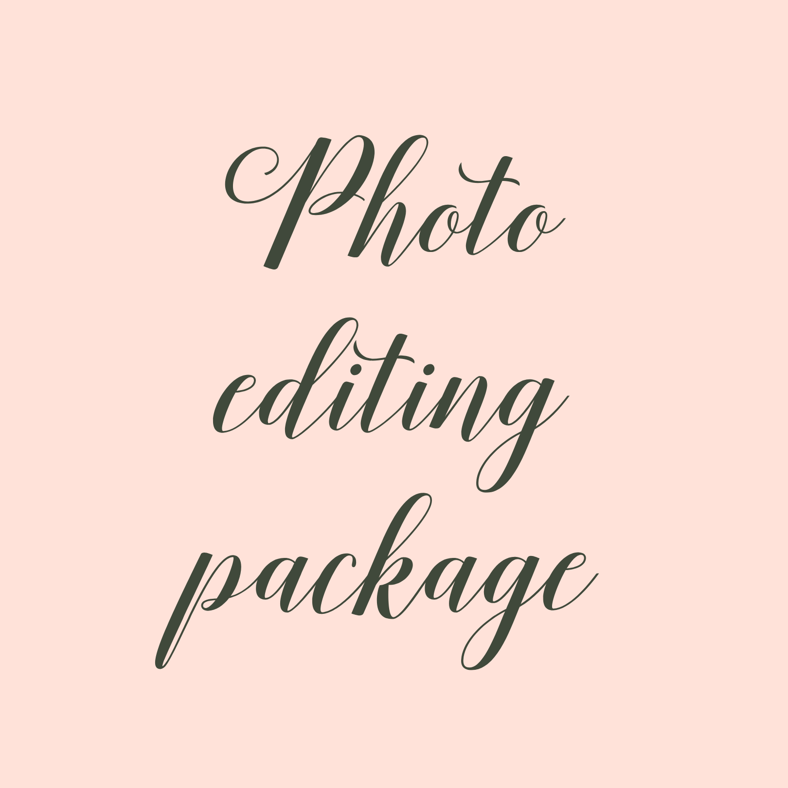 Photo Editing Package