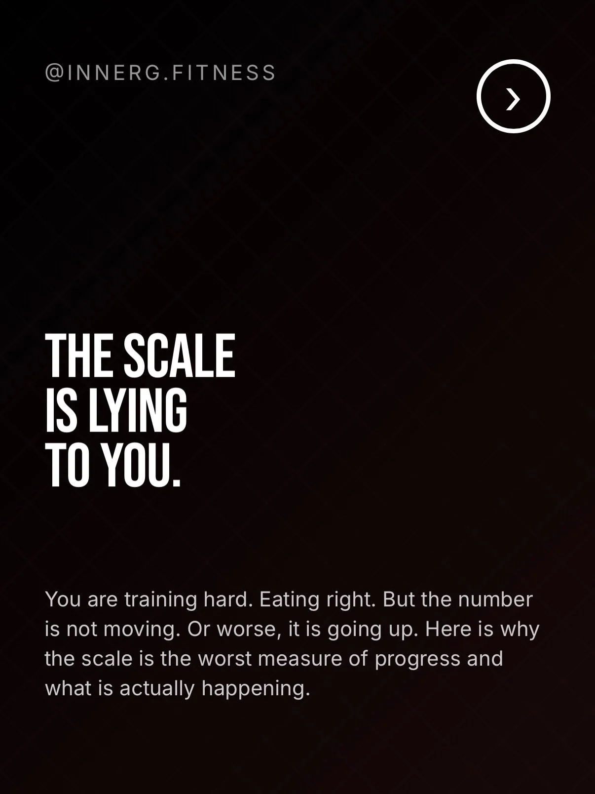 The scale went up 3 lbs this week.

You trained 5 days. Hit your protein. Stayed consistent.

And now you&rsquo;re wondering what you did wrong.

Nothing. The scale is lying to you.

Here&rsquo;s what&rsquo;s actually happening:

You can lose fat and