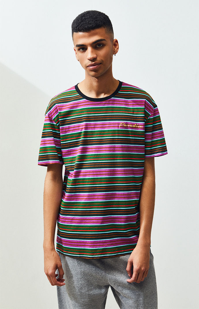 STRIPPED KNIT &amp; PRINTED TOPS