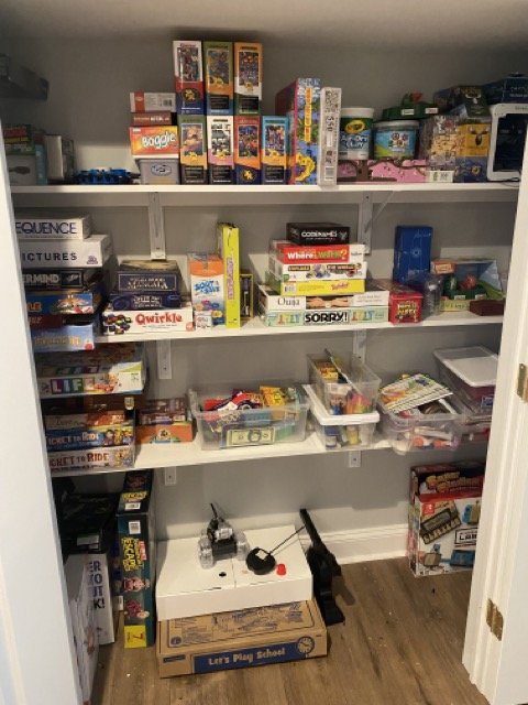 Game Closet Reorganization - After