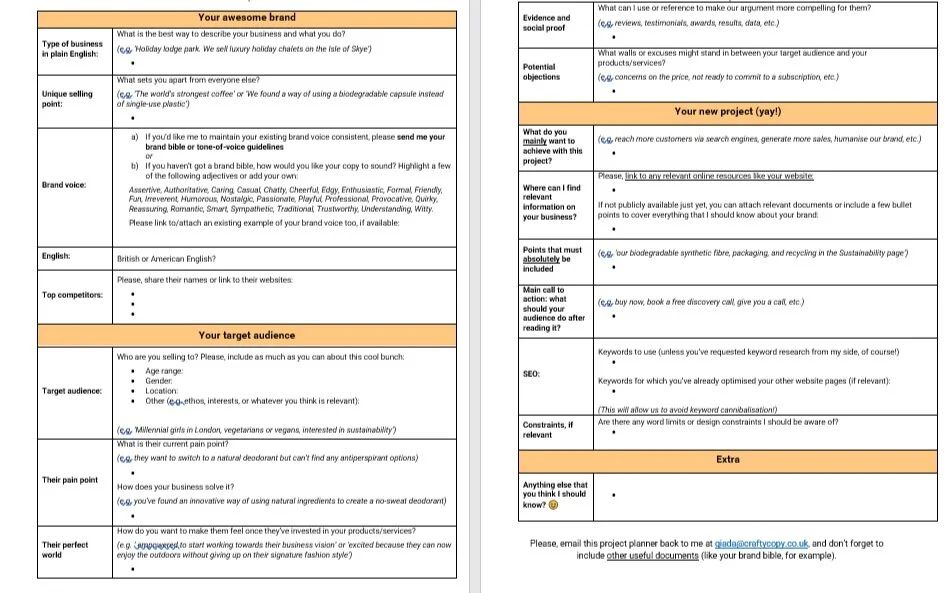 How to Write a Copywriting Brief that Actually Helps [+ Template