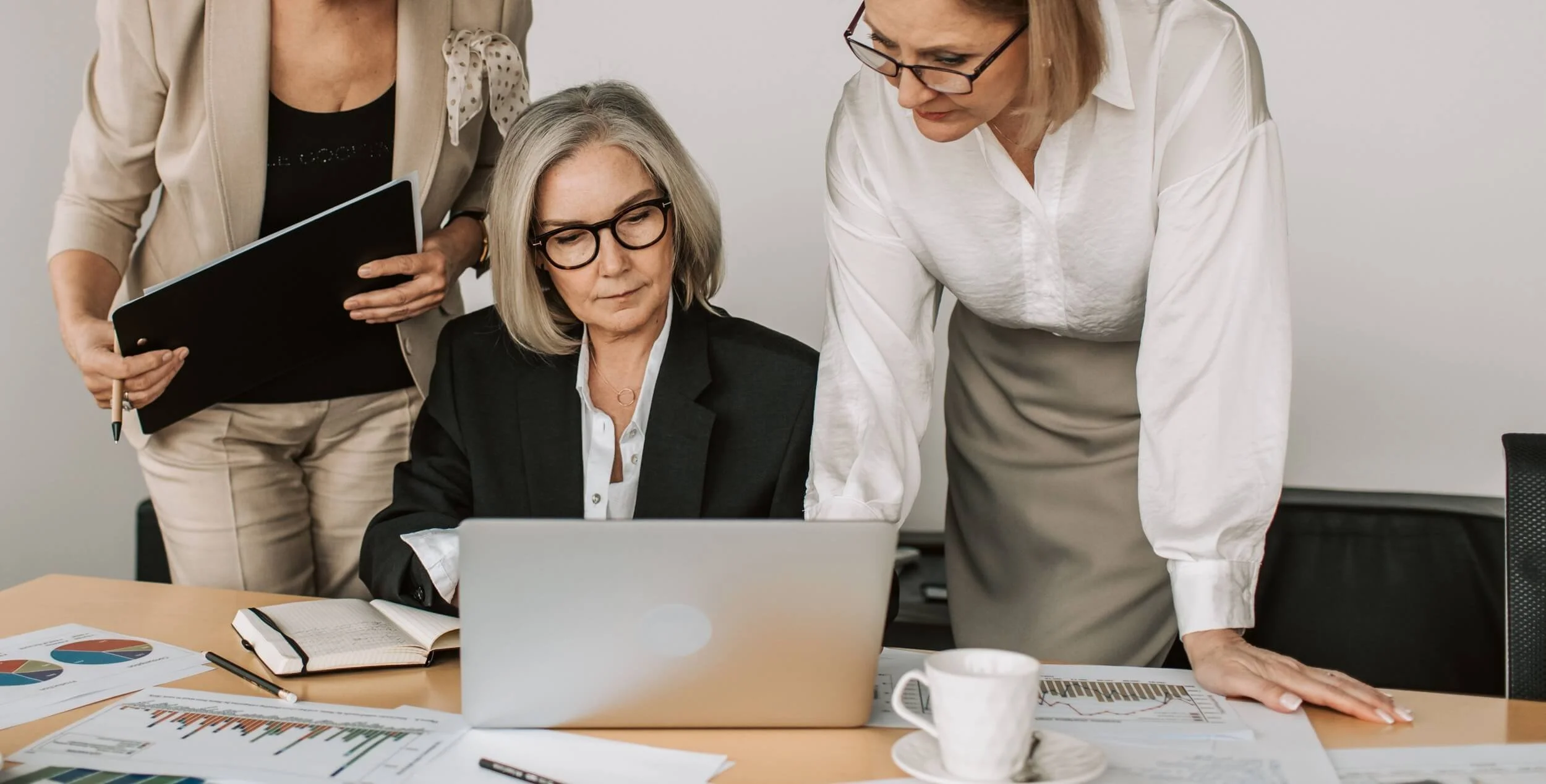 Women working on their marketing