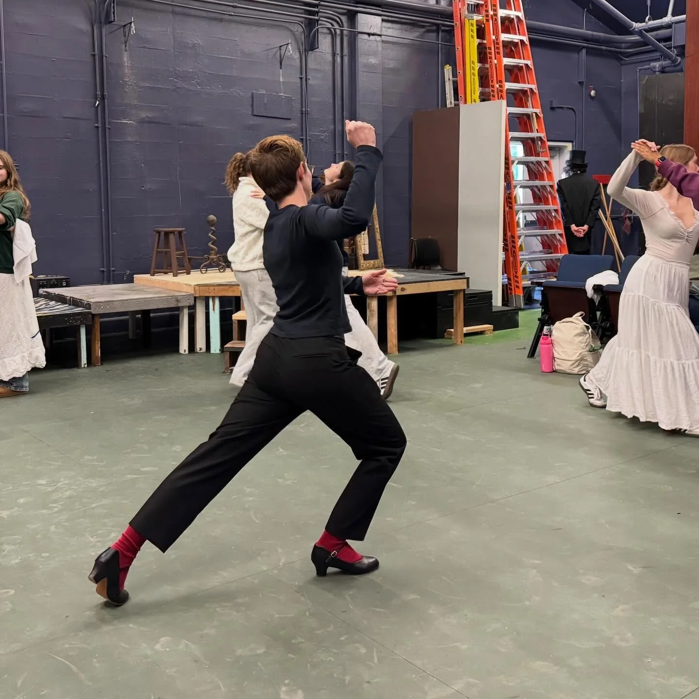 Got to work on a little movement for Great Expectations @ctetamdrama, directed by @bencleaveland, opening tonight 7pm on the reawakened Ruby Scott Stage (the birth place of the department). Extra special invitation to visit on this project because my