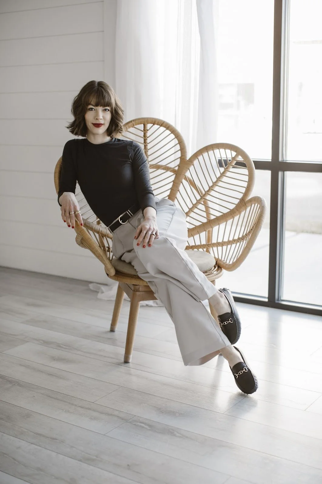 Shyanne Reynolds sitting in a chair.