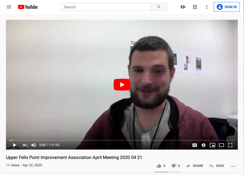 April 2020 Community Meeting Recap