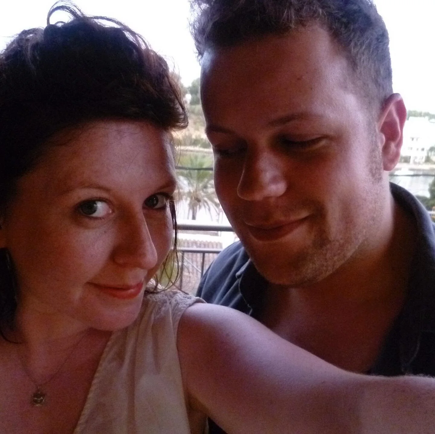 Celebrating 18 years with @_owengriffiths 🎉✨💜