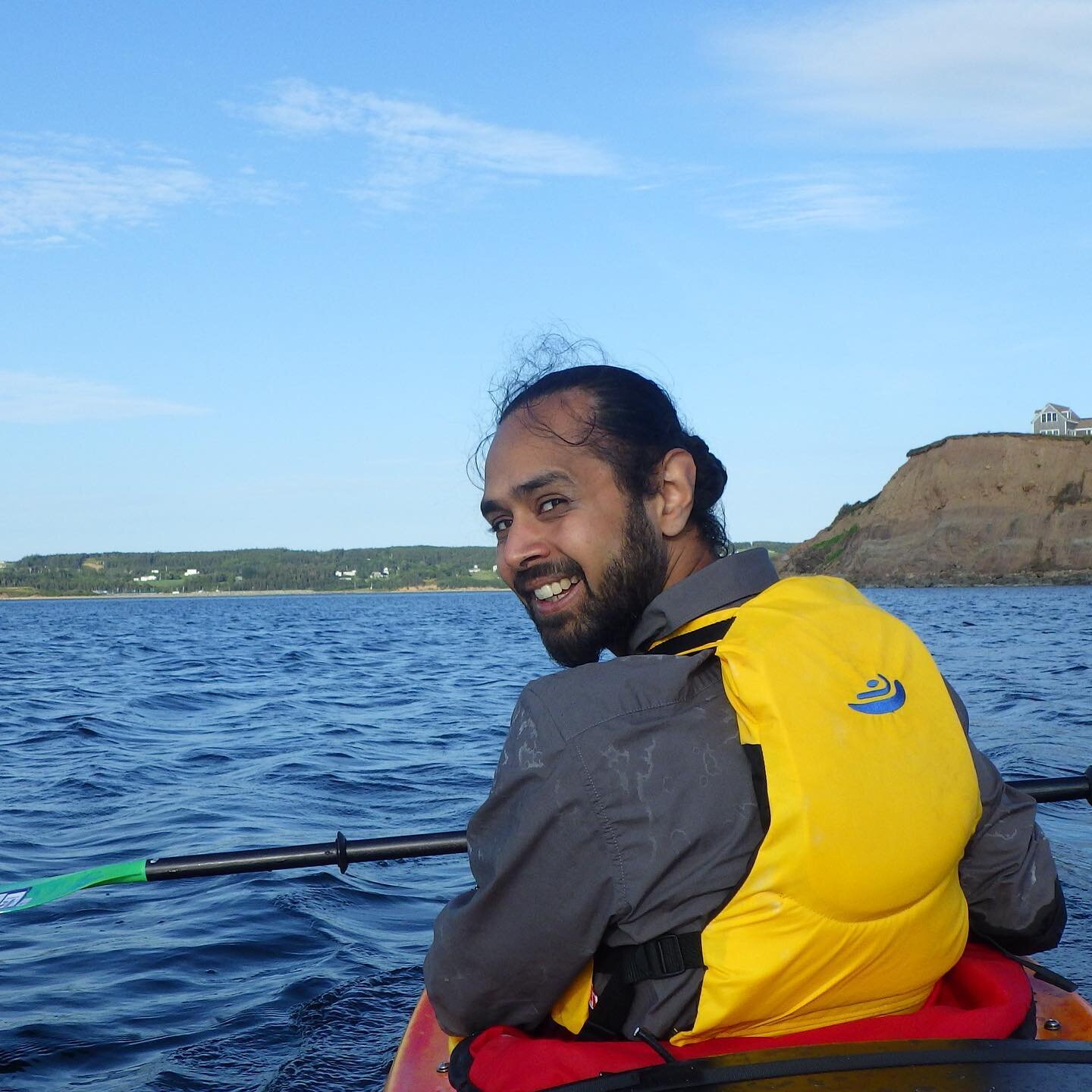 We&rsquo;re in the same boat if you think about it!
#adventurecapebreton 
#islandhopping