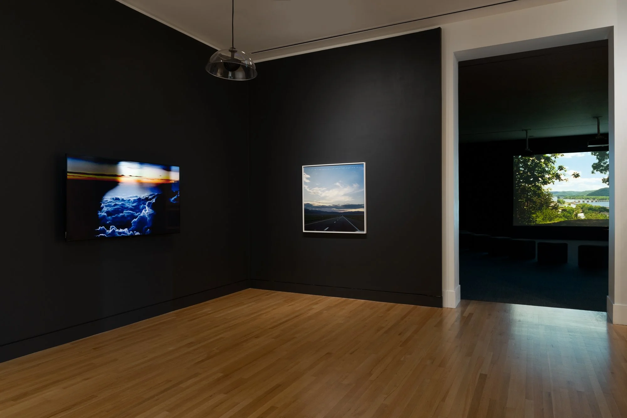 various artworks in a gallery