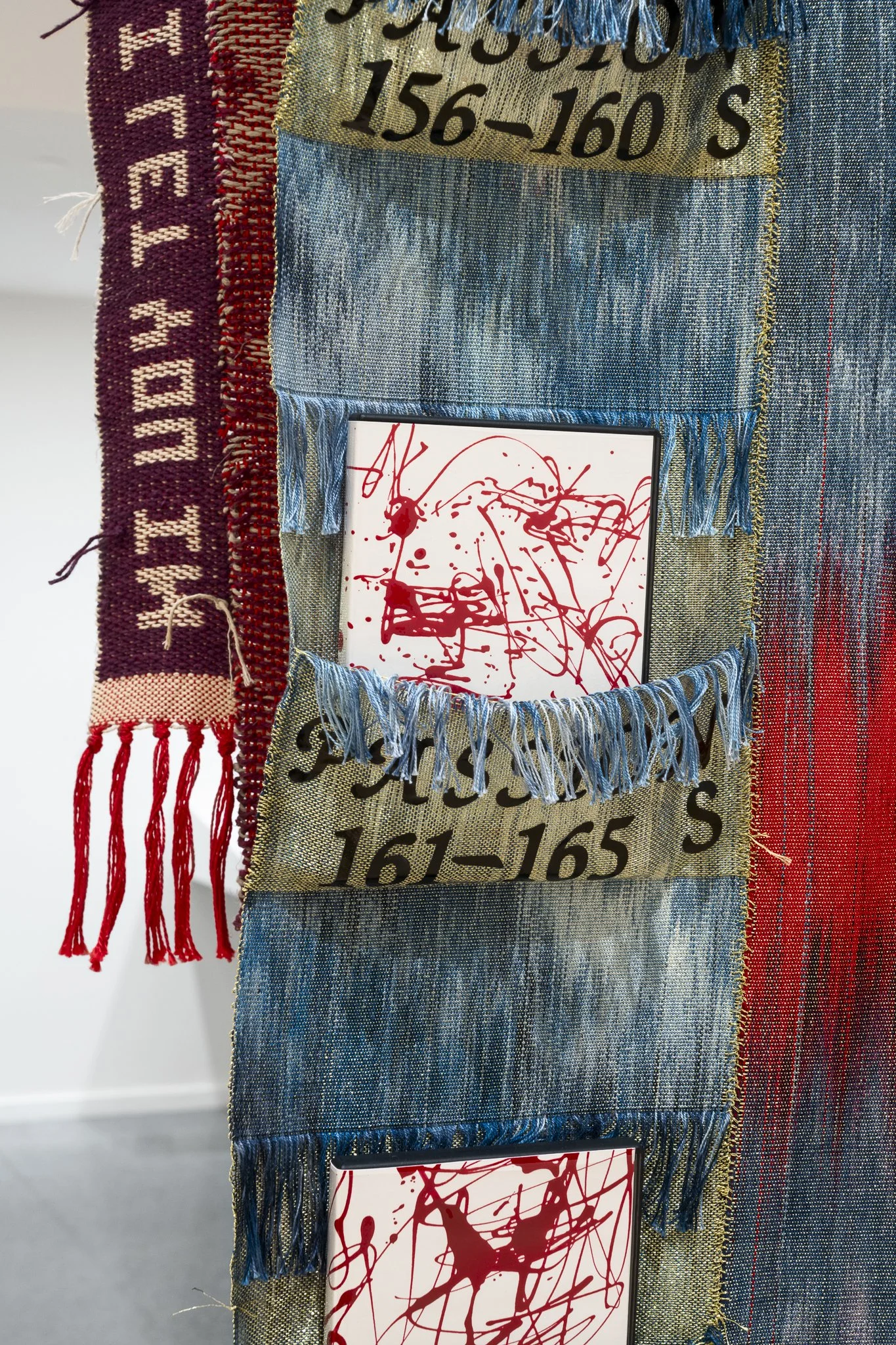 detail of a textile piece