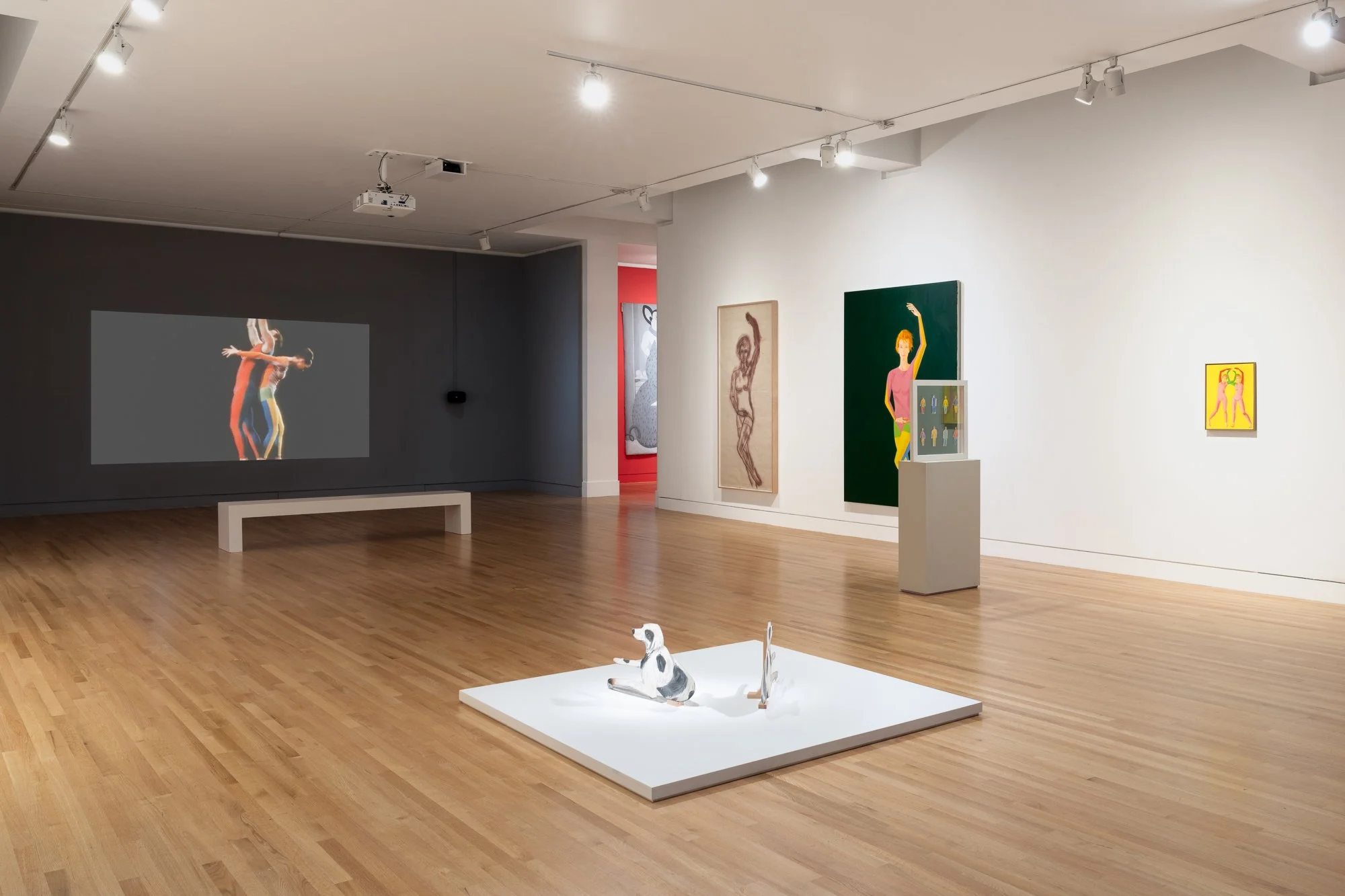 various artworks in a gallery