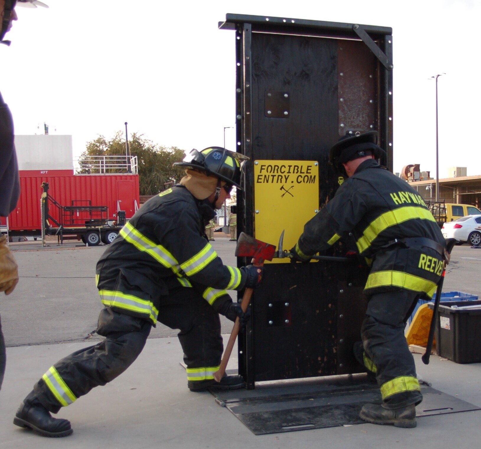 Firefighters Forcing Entry on Catalyst Force Entry Door