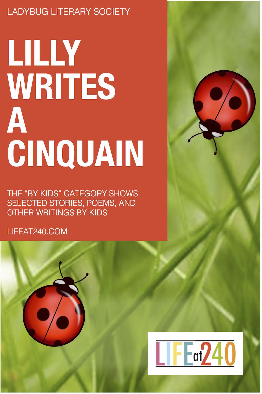     

 
   LILLY WRITES A CINQUAIN  This lovely word cinquain was written by Miss Lilly about her mother. You can clearly see how much she loves her. The Ladybug Literary Society sponsored a kid’s challenge on writing chinquapins. This was Lilly’s c