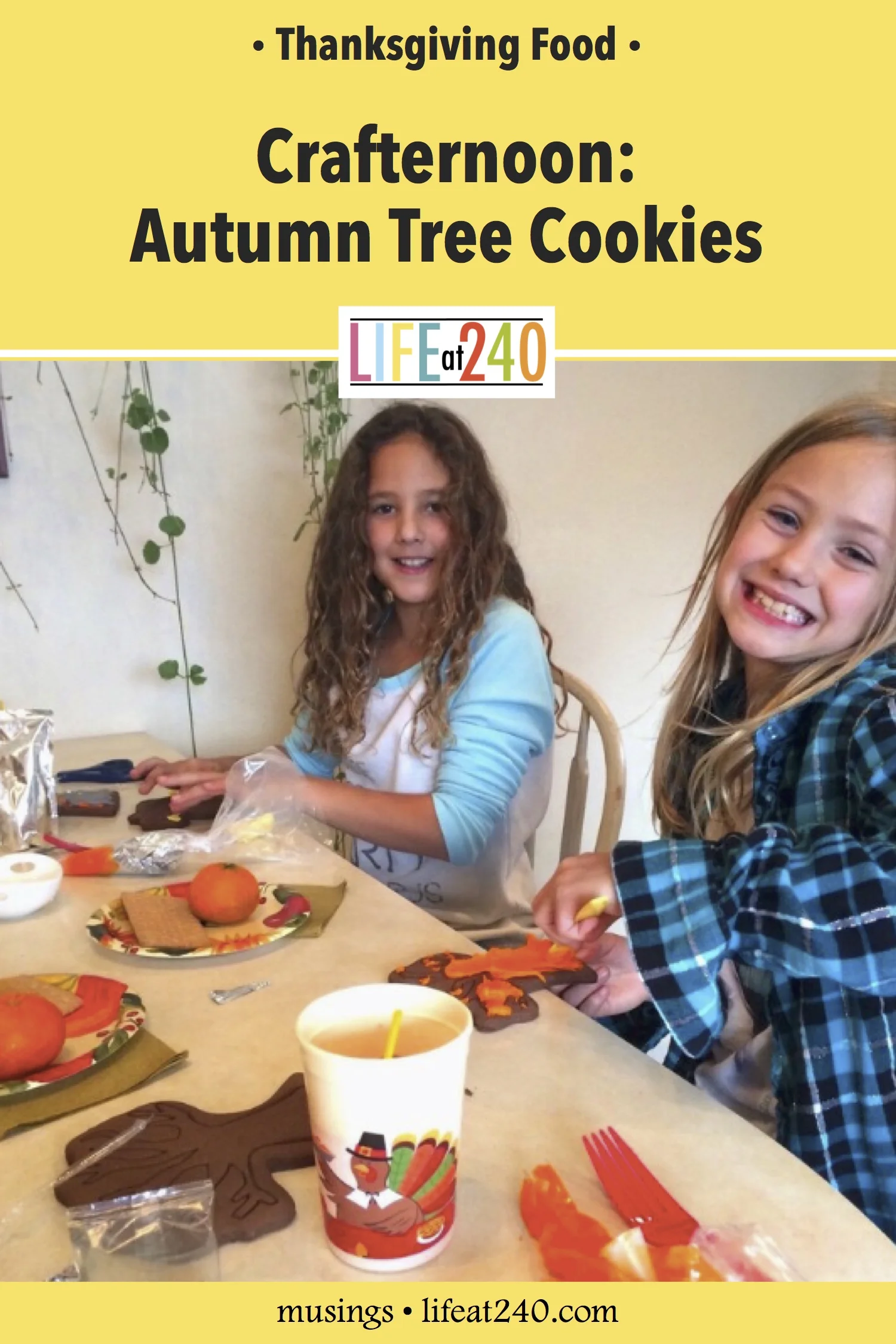 Autumn Tree Chocolate Cookies