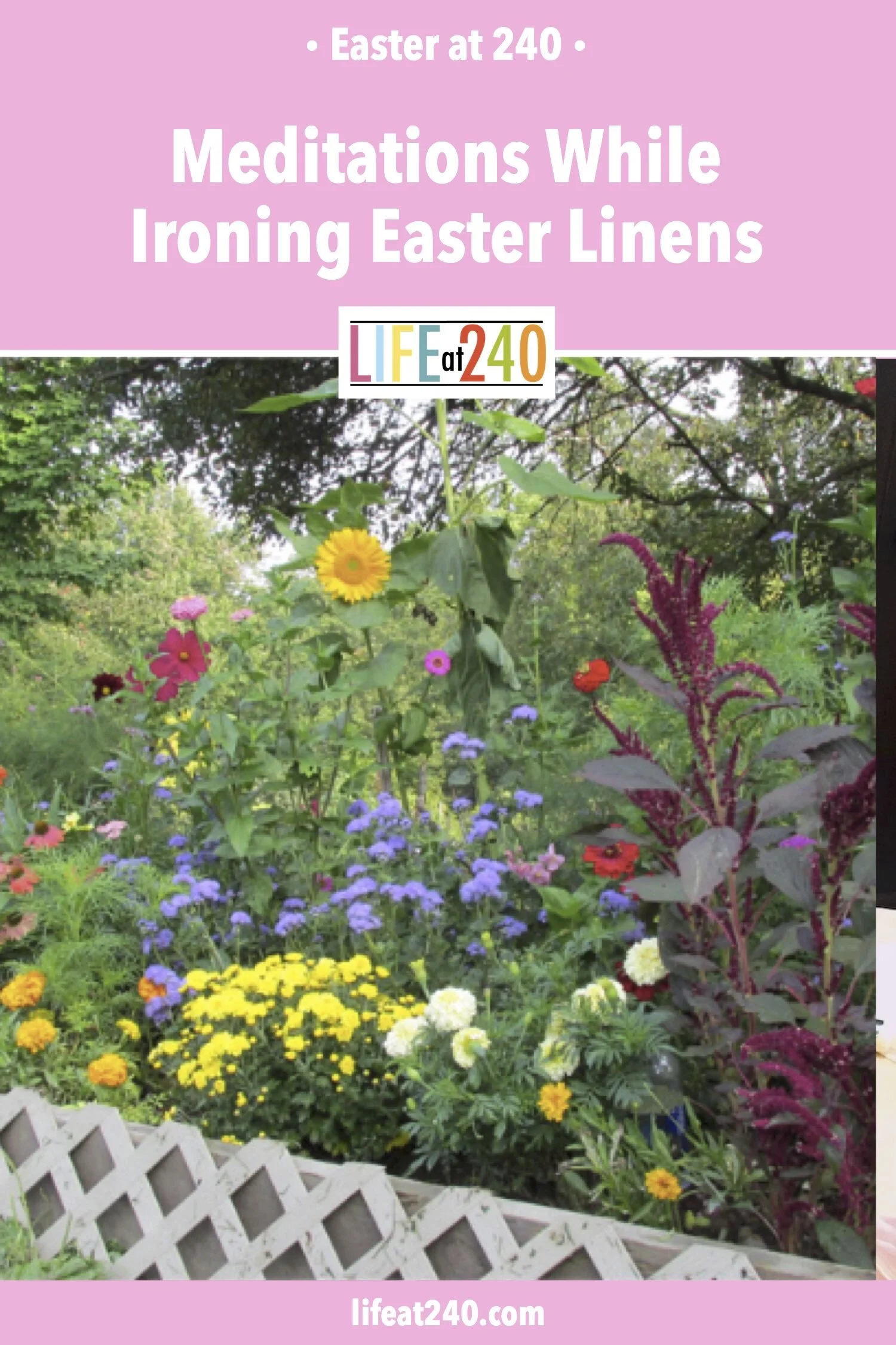 Meditations While Ironing Easter Linens