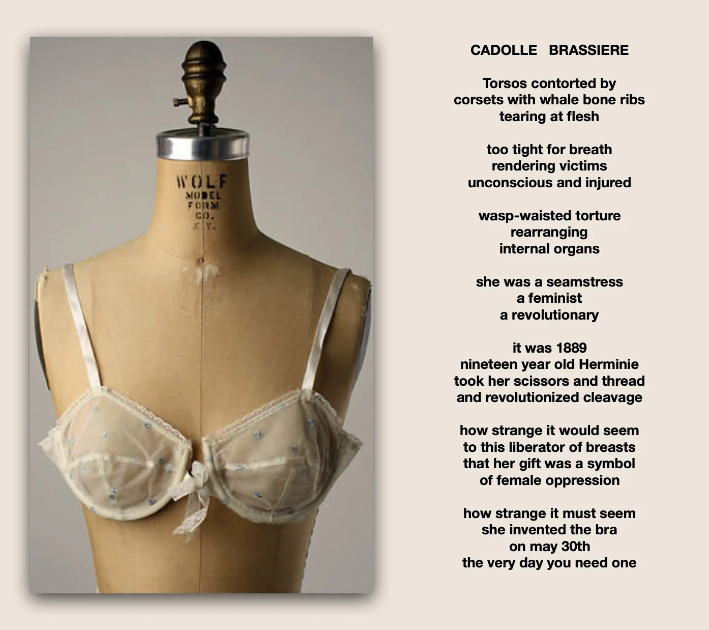 Cadolle's Brassiere