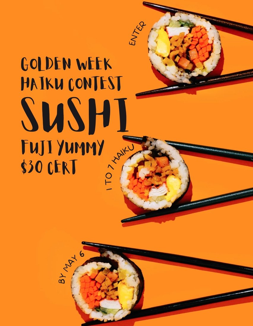 Sushi Haiku Contest