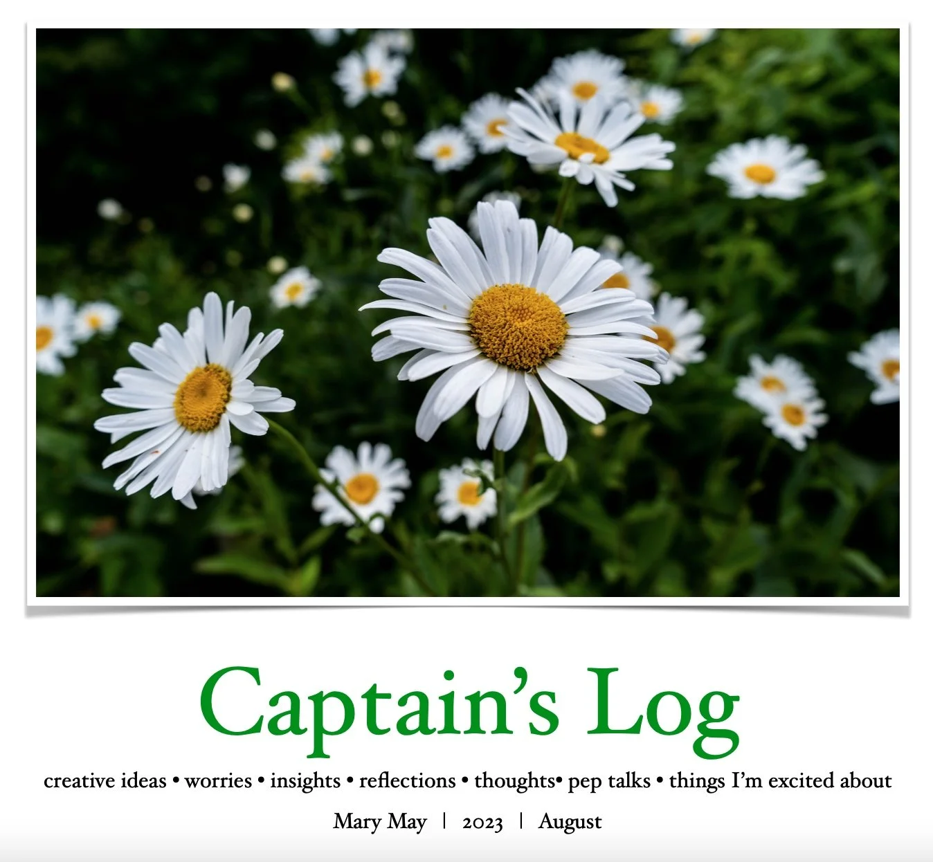 Captain's Log Restart