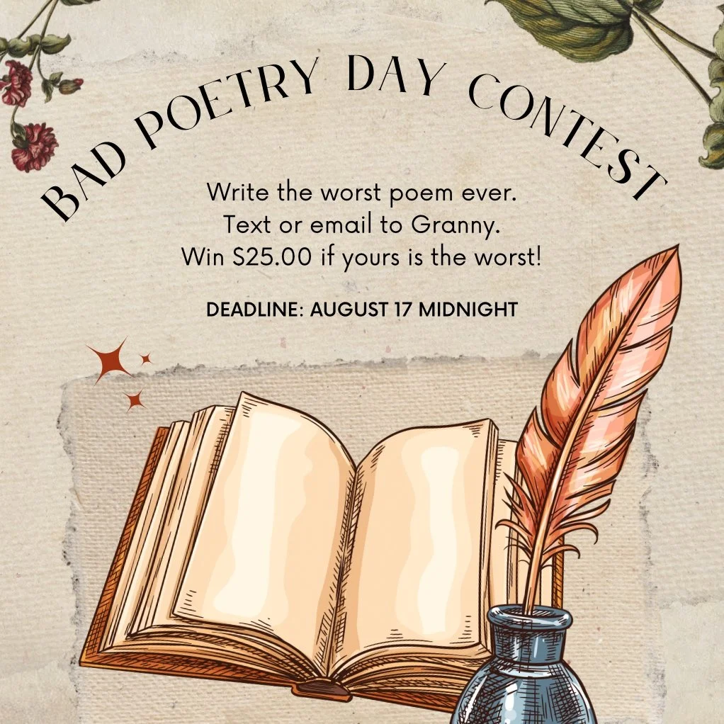 Bad Poetry Day Invitation