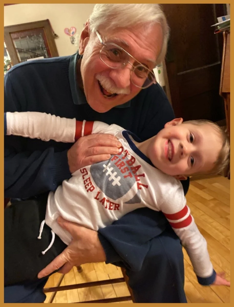 Henry With His Grandpa Greg