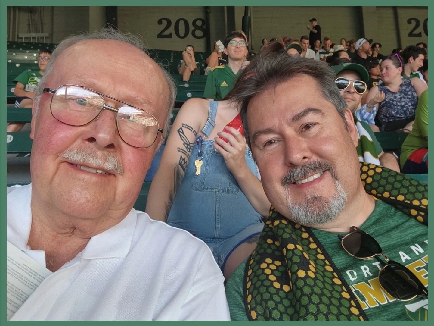 Arnie &amp; Erik at a Portland Timbers Game