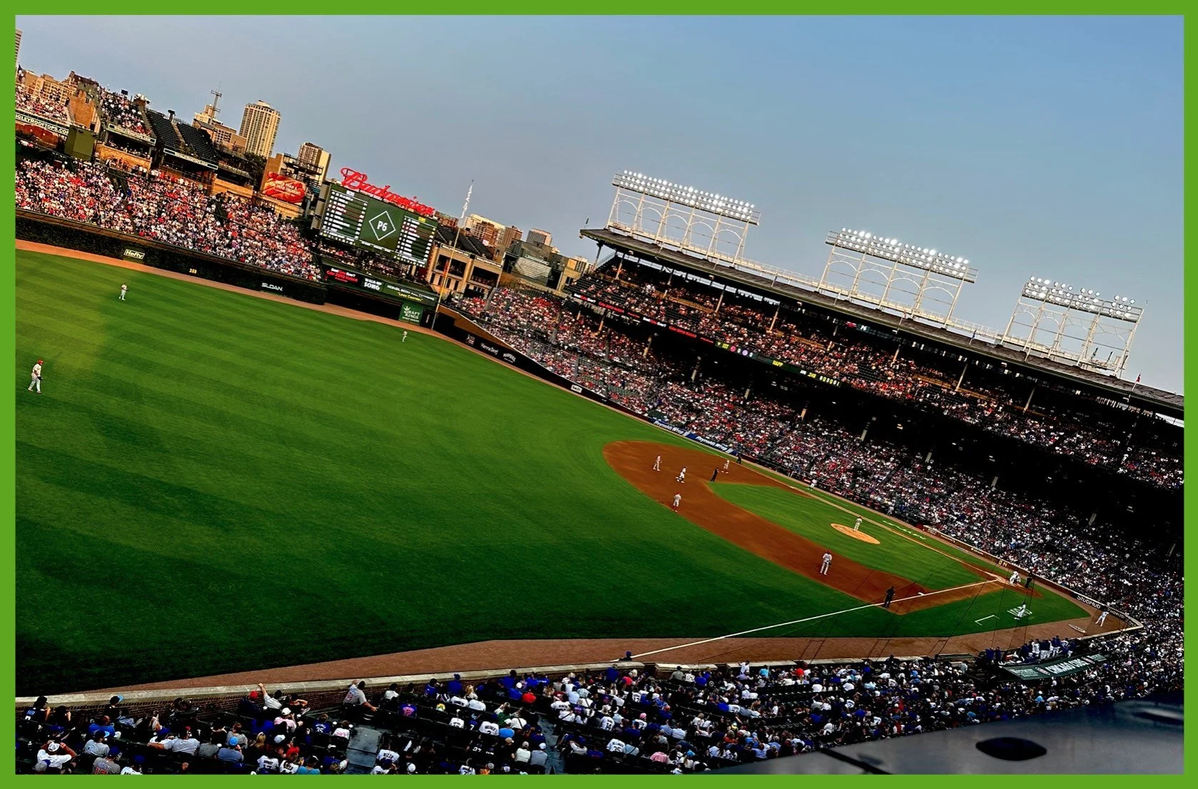 Sunset at Wrigley Field  7.31.23