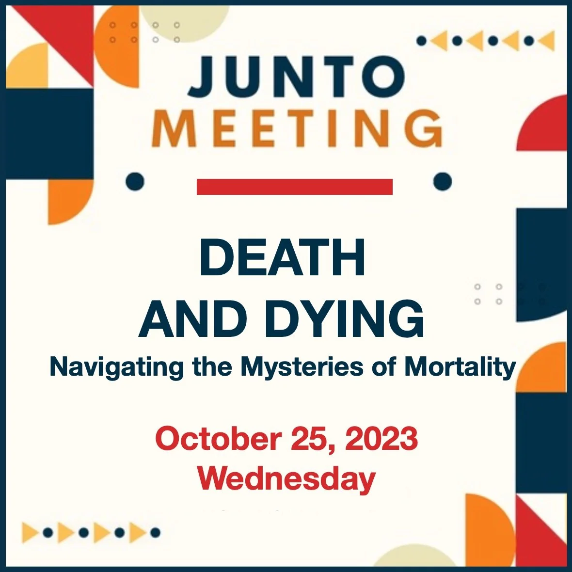 Junto Invitation for October