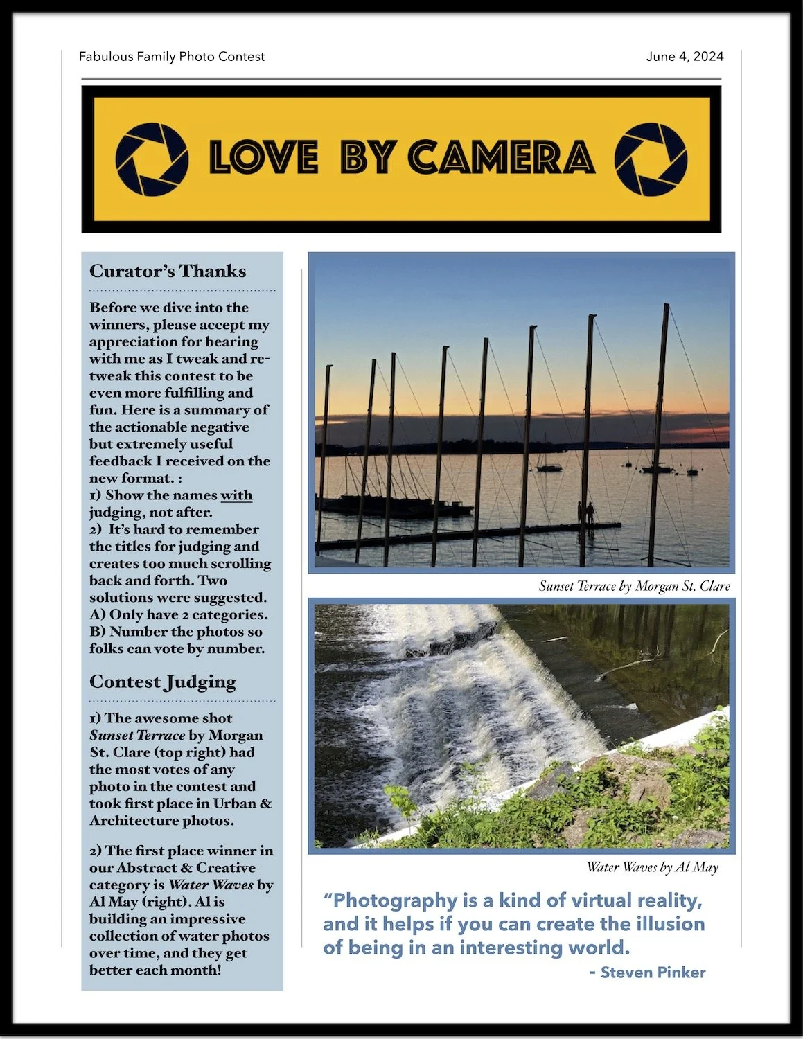 Newsletter: 2024 May Photo Contest
