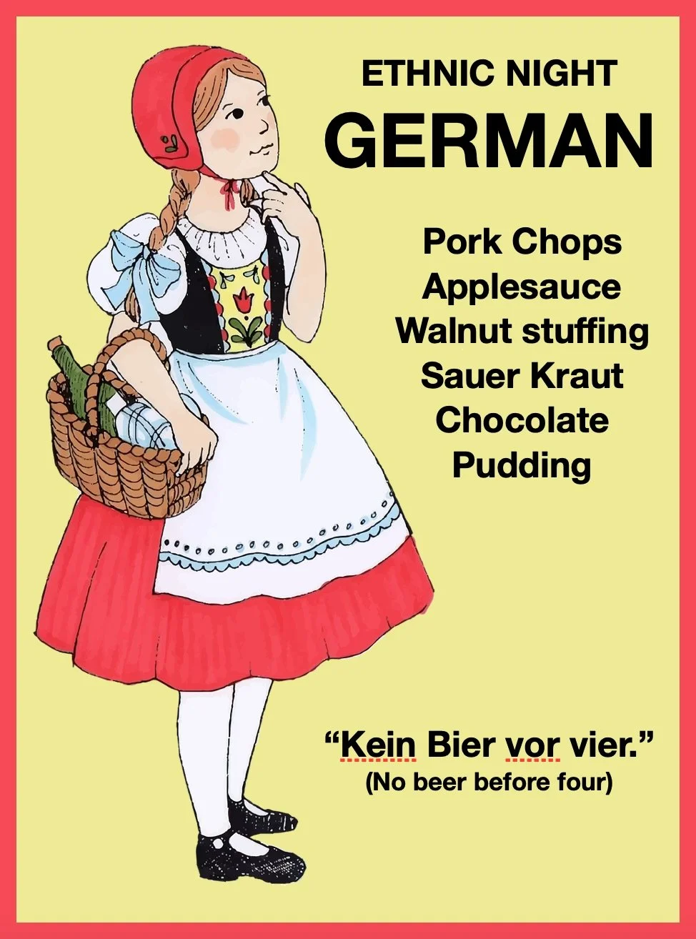 Daisy: Ethnic Night: German