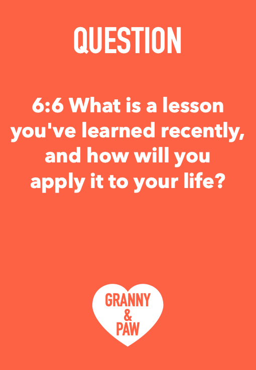 LIFE LESSONS | SET 6:6