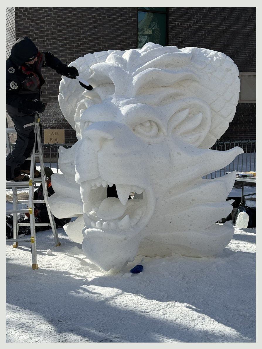 Mary Makes an Ice Sculpture