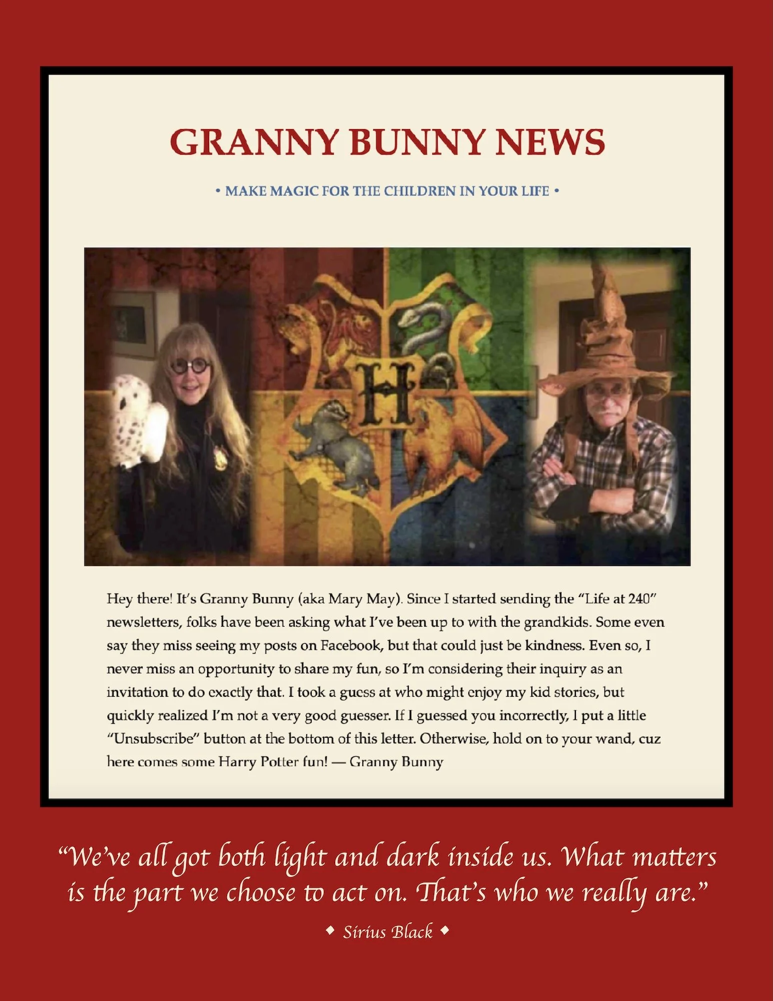 Newsletter: Hogwarts