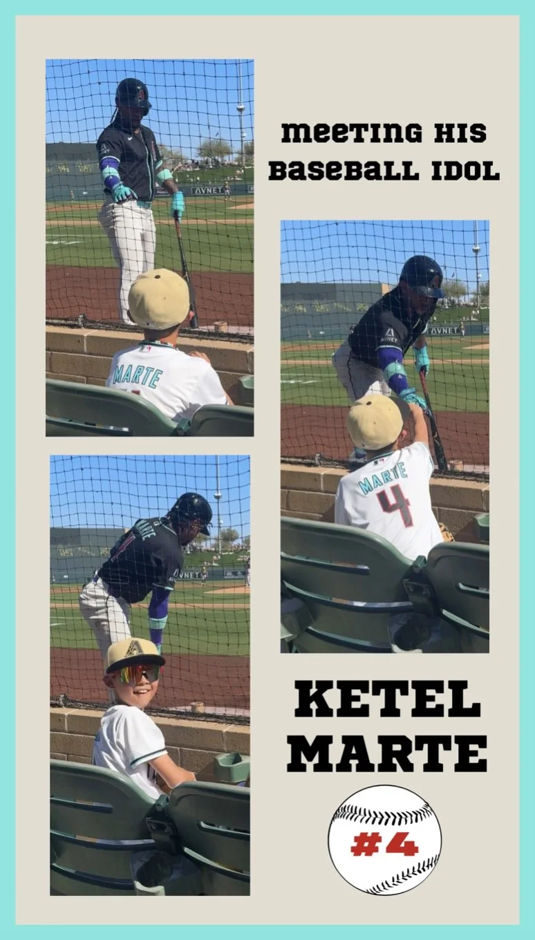 Meeting His Baseball Idol