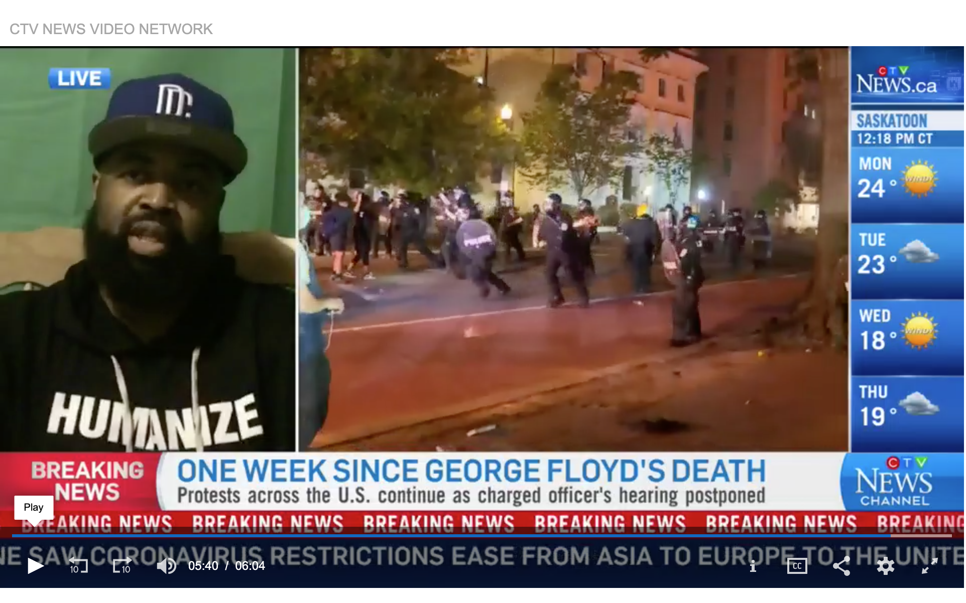 Humanize My Hoodie Talks About The Lynching Of George Floyd On CTV News 