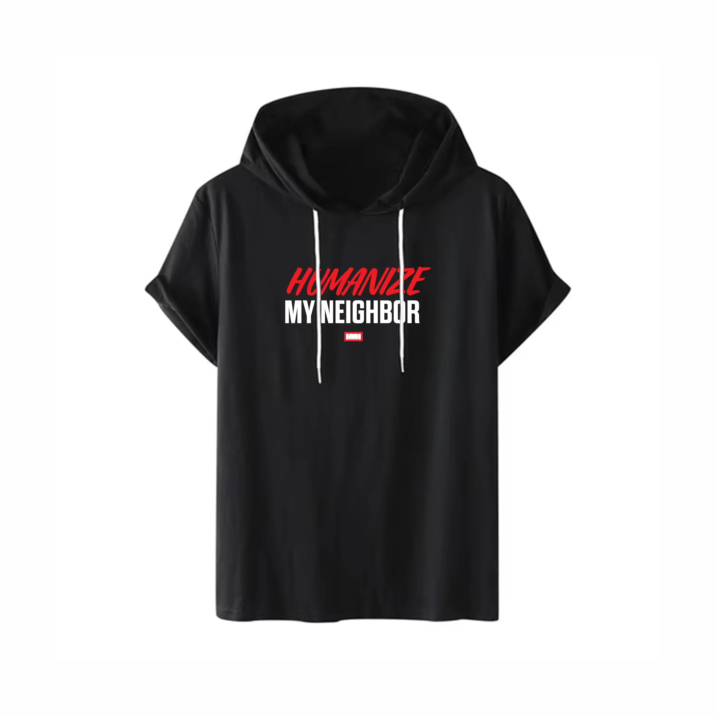 Humanize My Neighbor Short Sleeve Hoodie