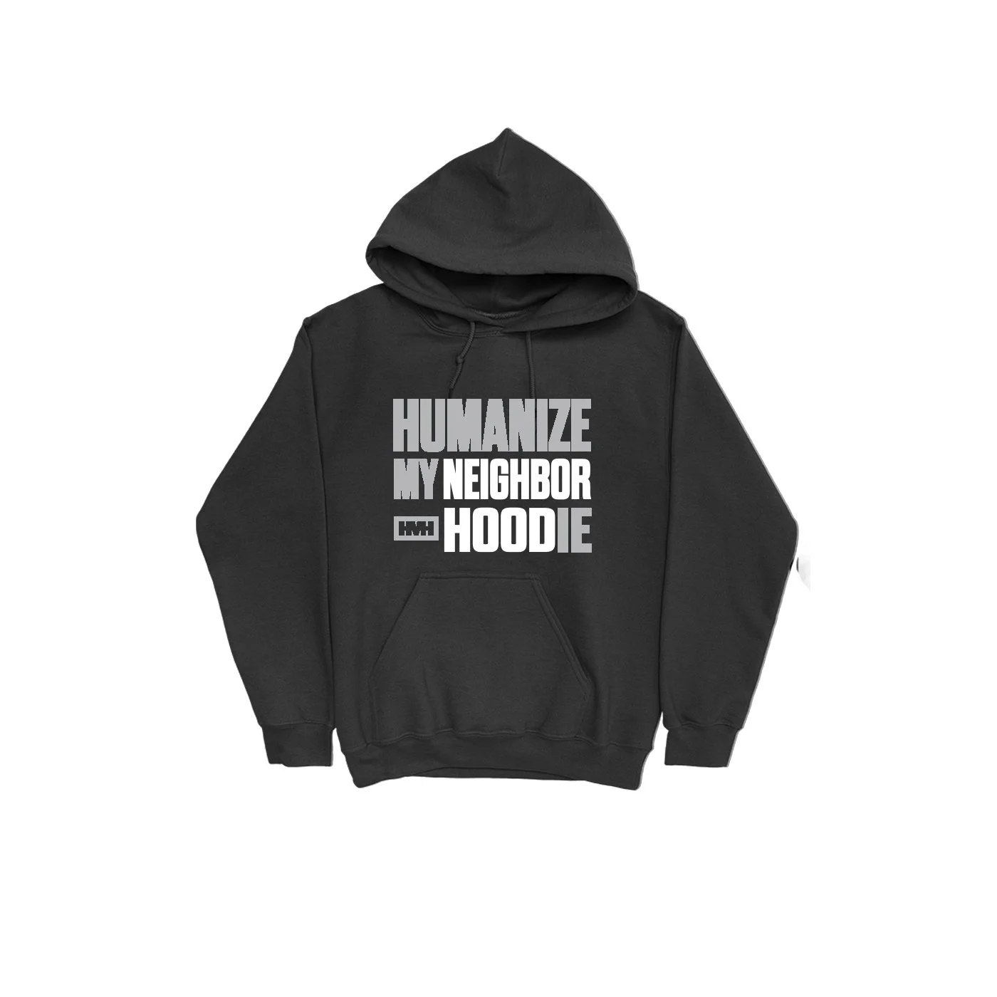 Humanize My Neighbor Hoodie Silver