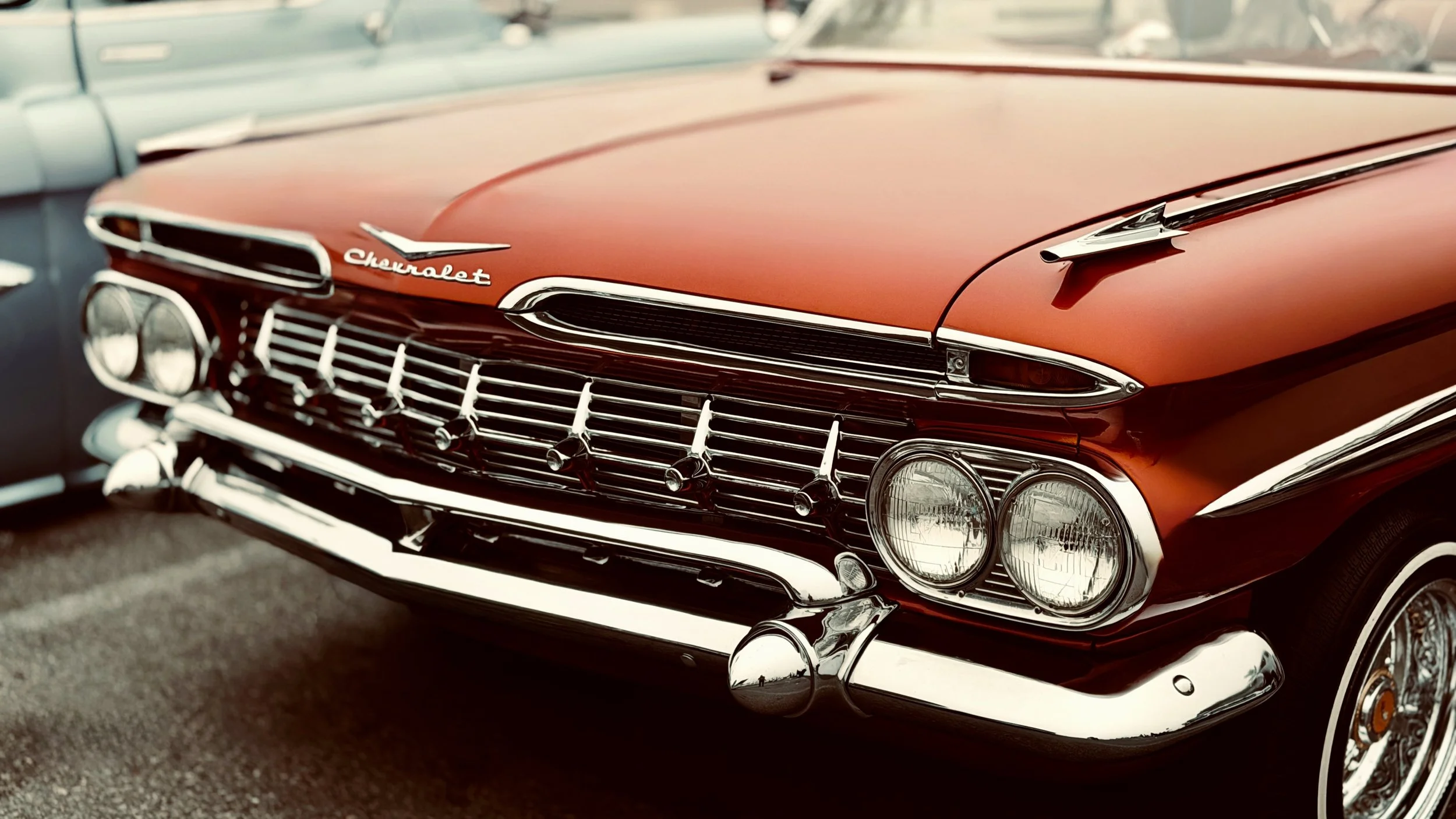 Classic Chevrolet vintage car shoot for Santa Monica Car Club taken by Los Angeles photographer Ken Sax