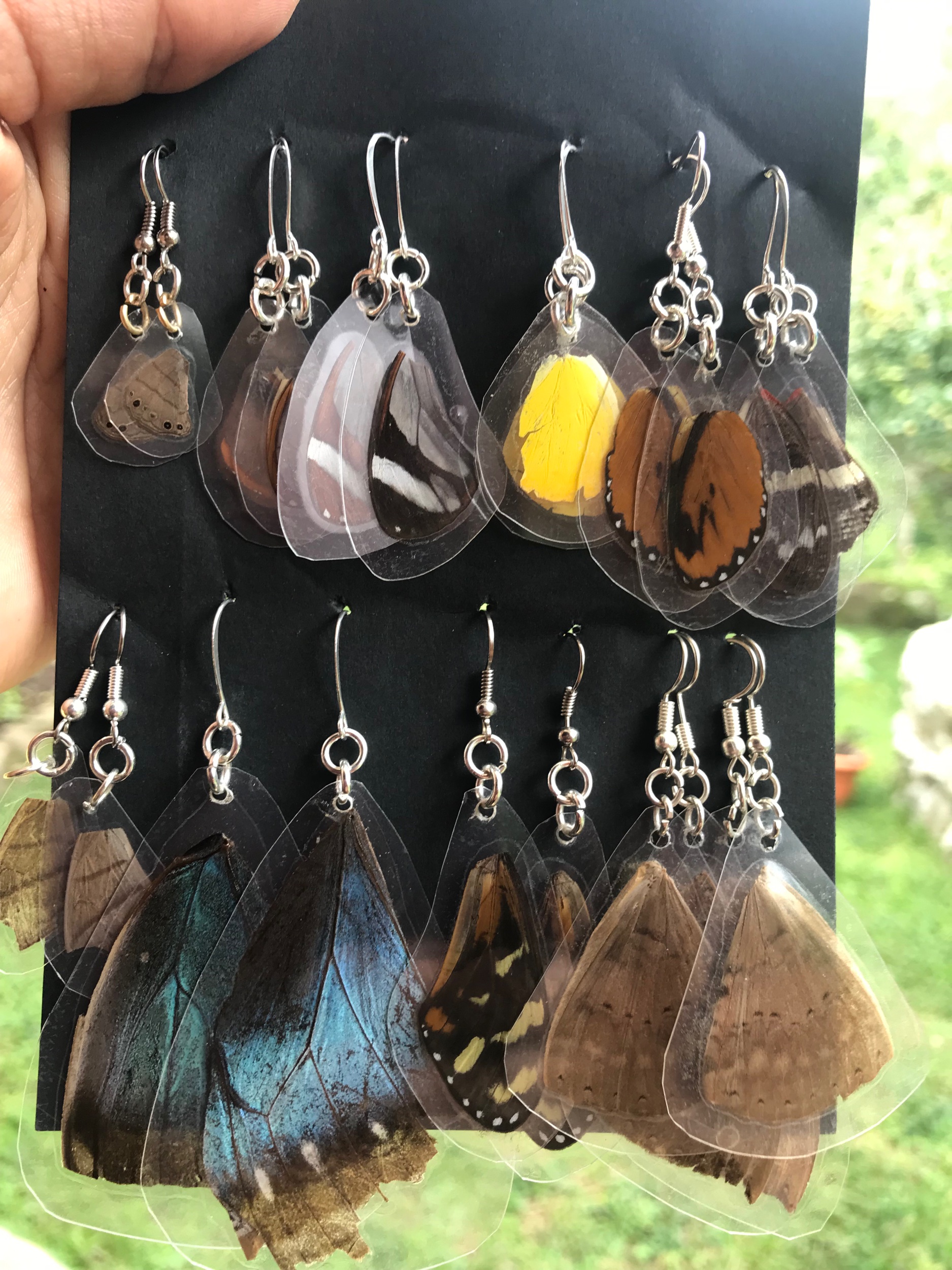 Silver earrings