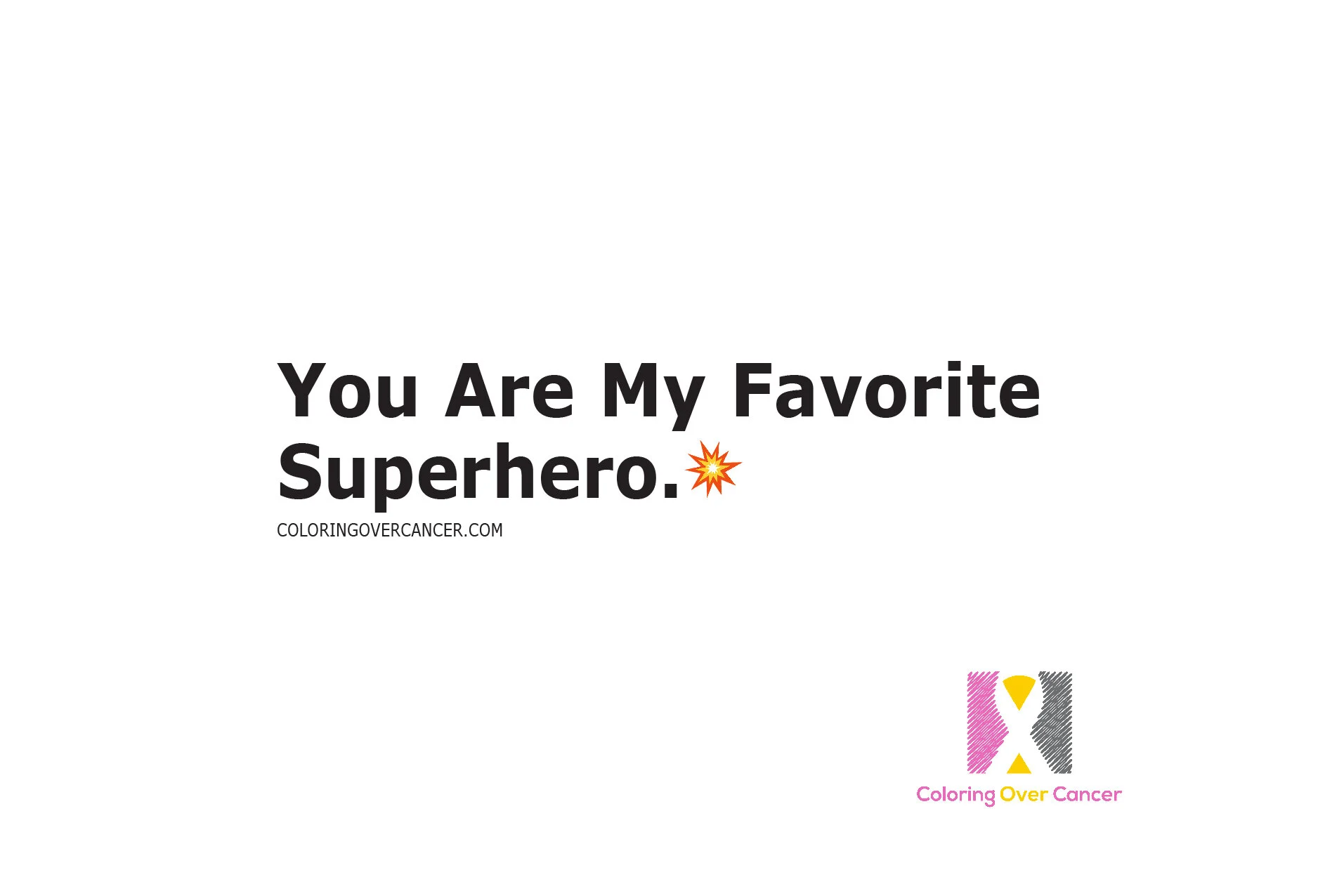 Superhero - Encouragement Card 