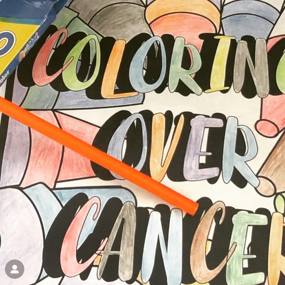 Thanks for sharing your color Tish!  #coloring #coloringbook #coloringtherapy #art #arttherapy #share #shareyourcolor #colorful #color  www.coloringovercancer.com