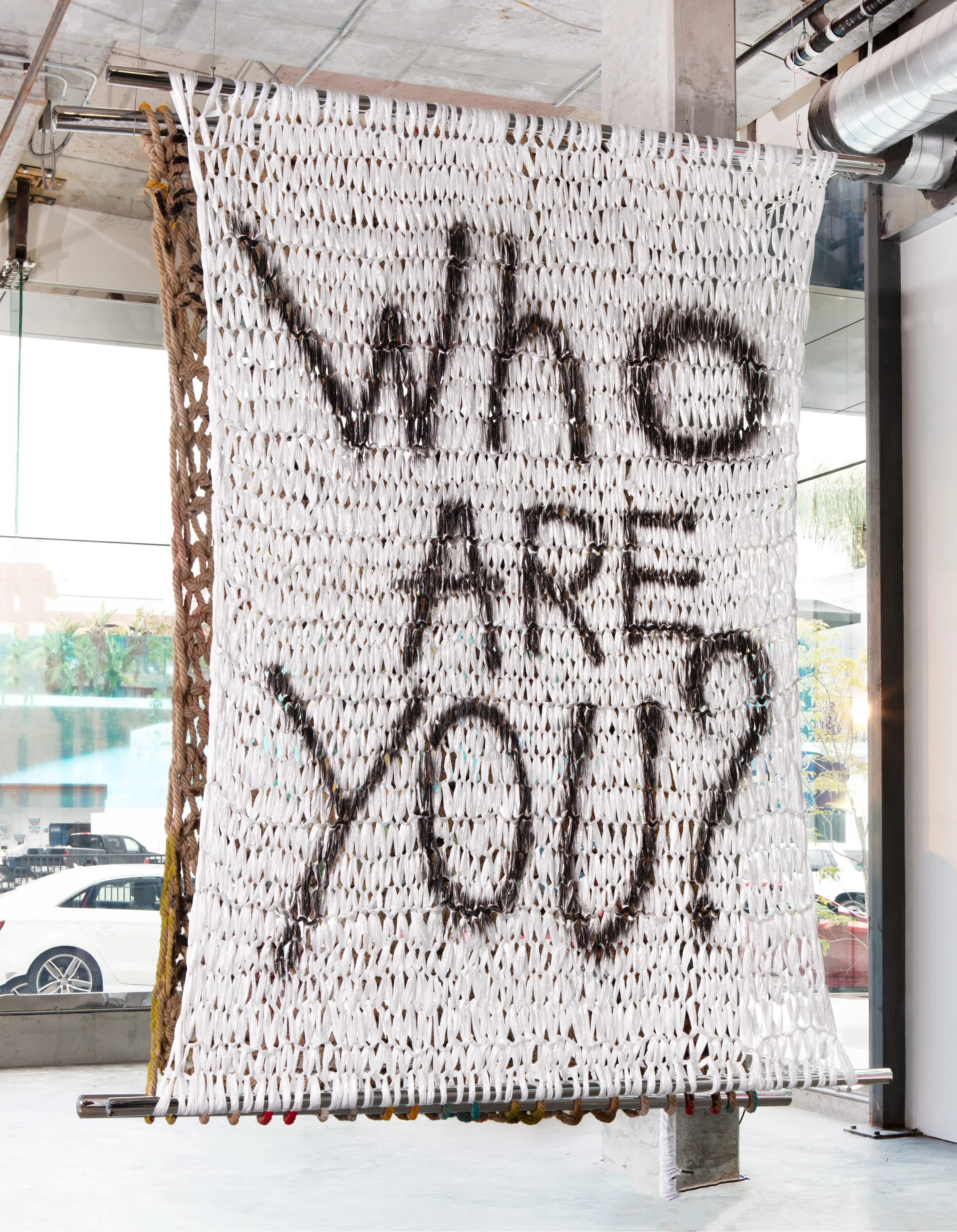 WHO ARE YOU? | 10 X 8’ | PAINT ON PLASTIC