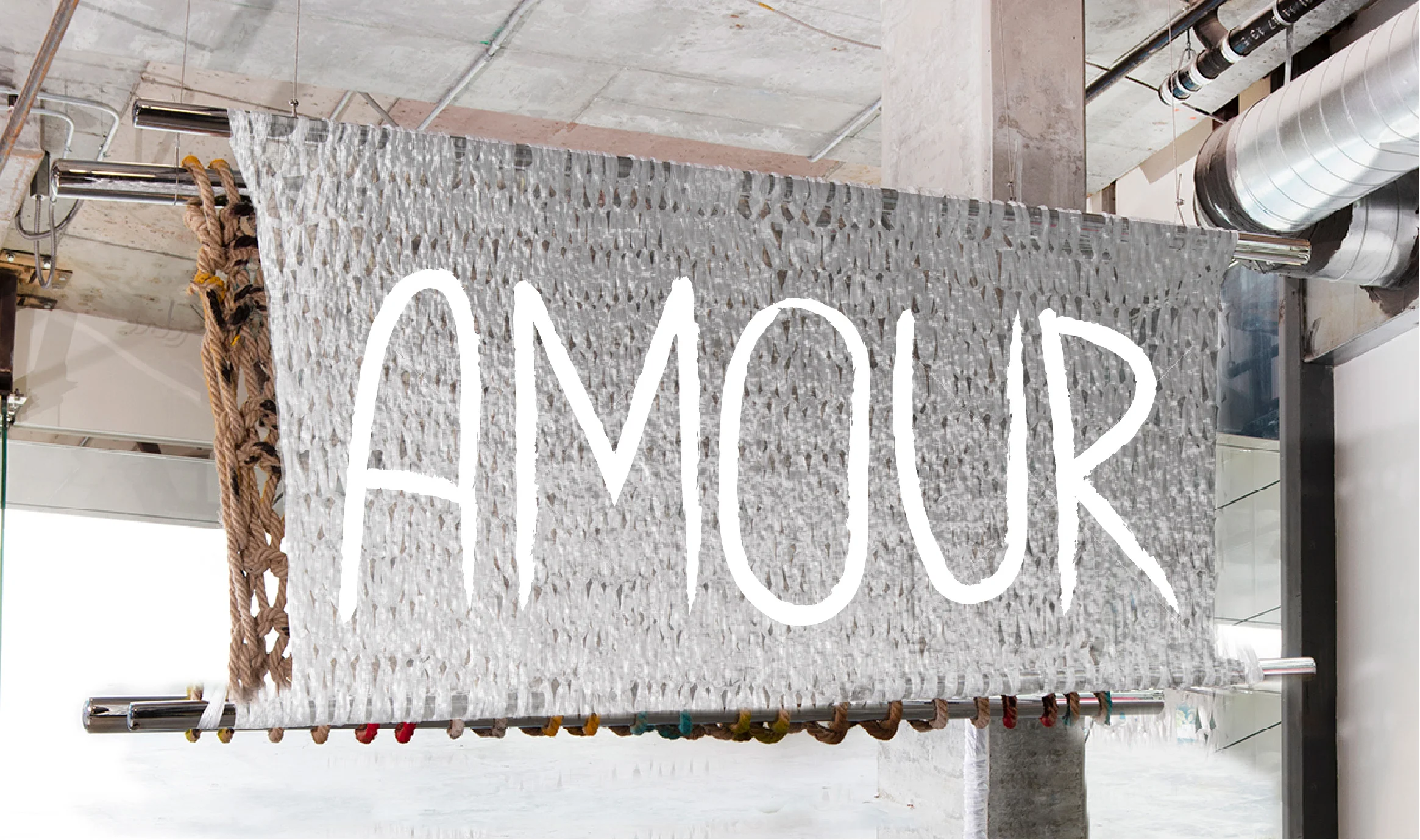 AMOUR | 3 X 8’ | PAINT ON PLASTIC