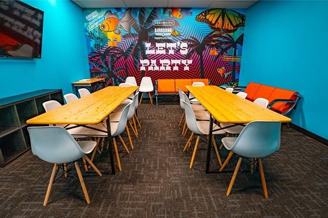 Make your next party something special with is at Labyrinth! 🎉 We have 4 designated party rooms where your group can bring food, cake &amp; ice cream, presents, or whatever you feel like! Party Packages include, up to 10 jumpers, pizza, water, and p
