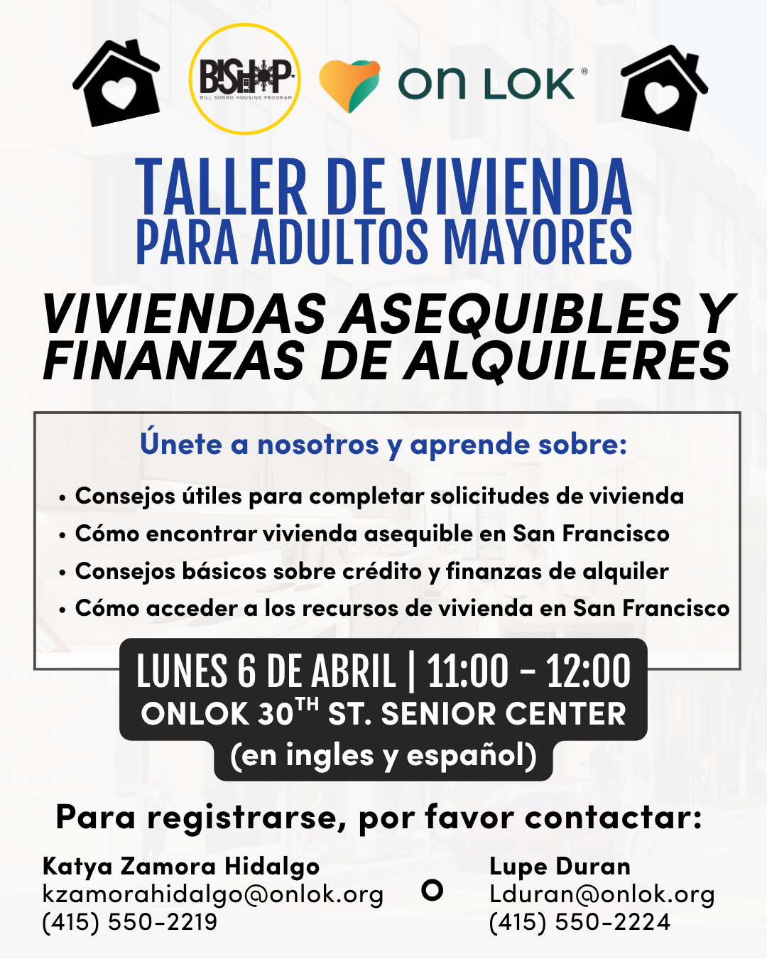 Taller de Vivienda para Adultos Mayores - Viviendas Asequibles y Finanzas de Alquileres