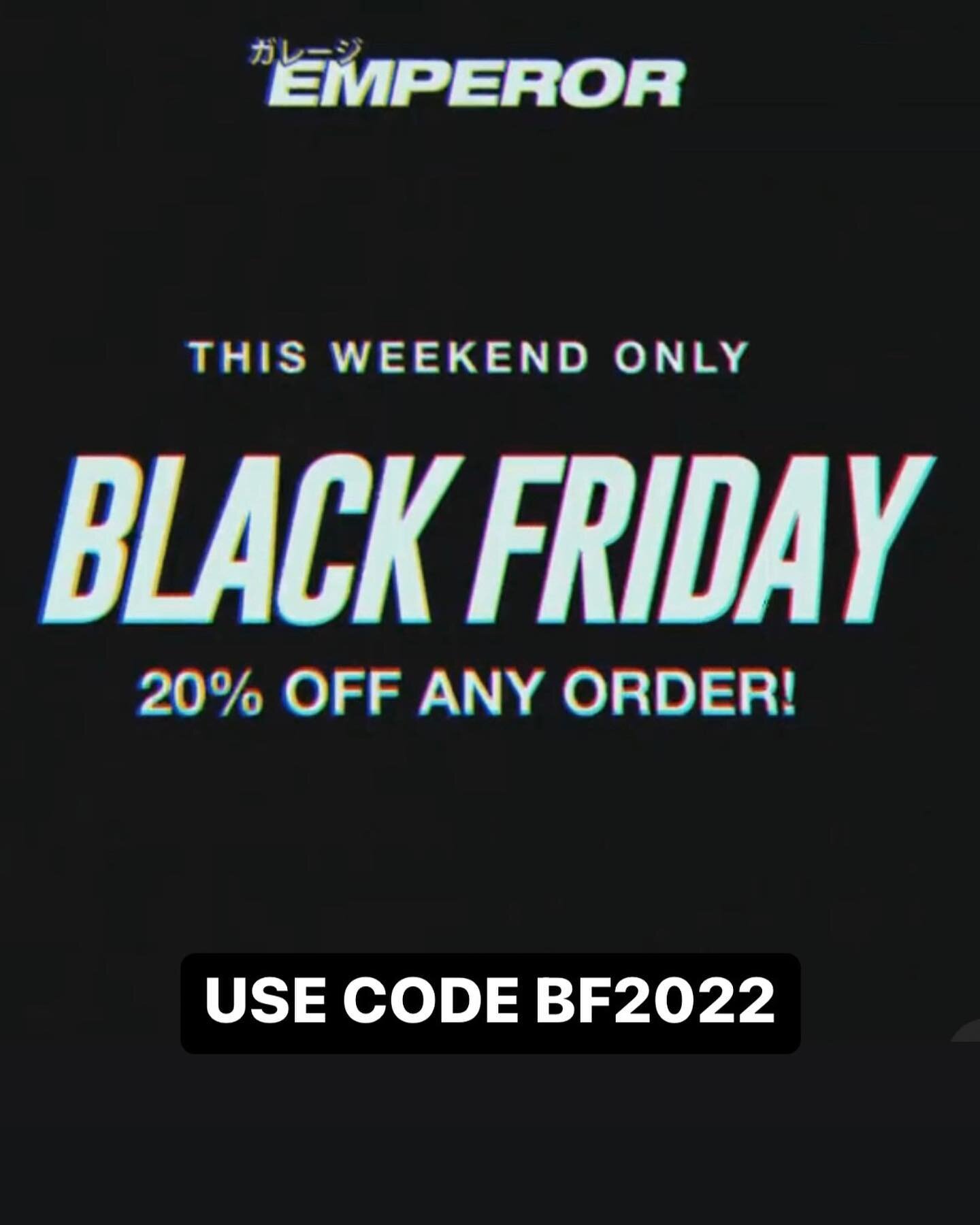 Black Friday deals are here! Get 20% off  any order from tonight at midnight, until midnight Monday. Use code &quot;BF2022&quot; at checkout. All orders purchased during this time will be processed and shipped out on the days following. Thanks again 