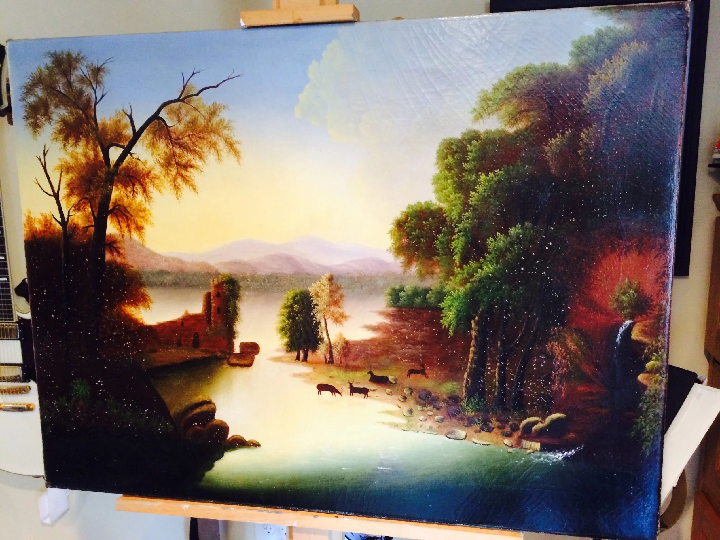 Oil painting restoration