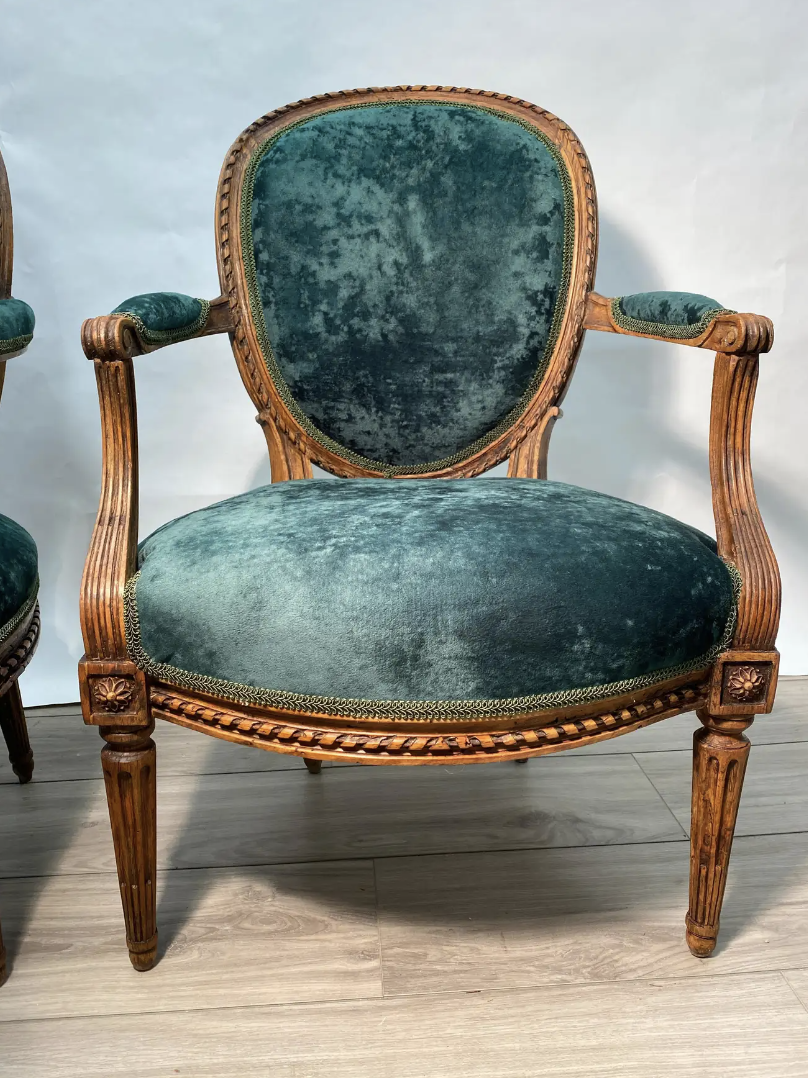 Louis XV Arm Chair, Louis XVI Fauteuil