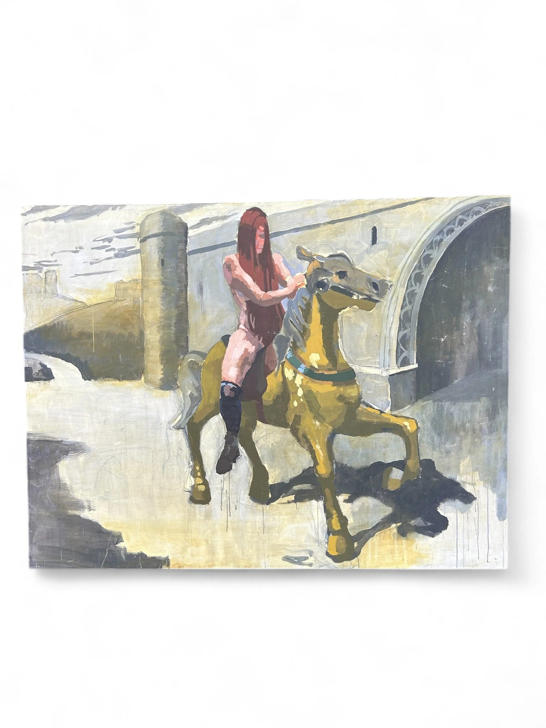 Monumental Impressionist Acrylic painting on Canvas