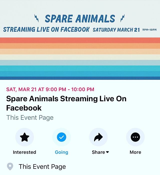 Taken from Facebook: 
We previously had a show scheduled at The Boathouse in Kenosha with @brandonshilts1973 this Saturday night (March 21). Due to Covid-19 I've decided that we're going to cancel and do a live stream from the Spare Animals household