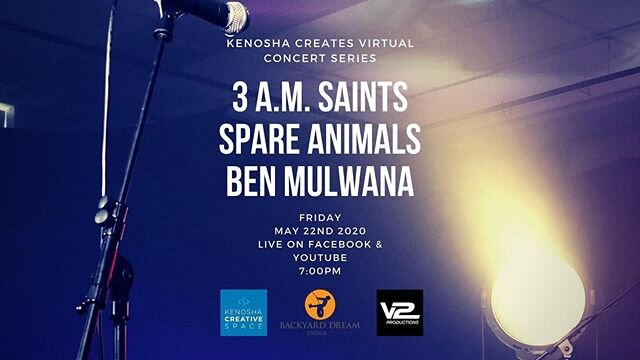 This starts in couple of hours! Check out the stream on @kenoshacreativespace Facebook page! 
https://facebook.com/events/s/kenosha-creates-with-3-am-sain/538603813503813/?ti=icl